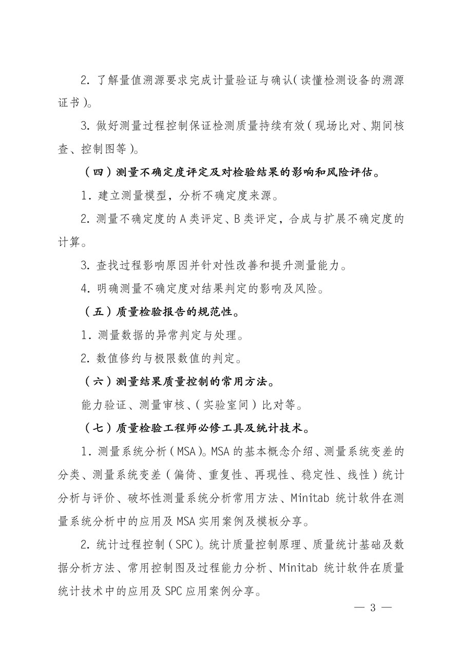 中國質量檢驗協會關于開展質量檢驗專業(yè)技術人員崗位能力提升培訓的通知(中檢辦發(fā)〔2022〕151號)